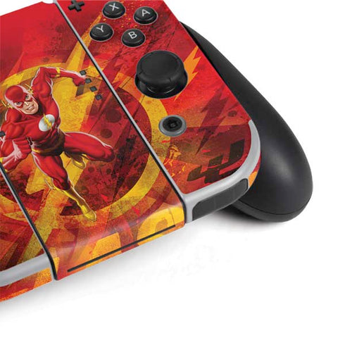 DC Comics The Flash Action Pose Nintendo Switch OLED (2021) Skin